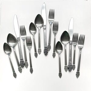 Oneida ONEIDACRAFT Deluxe NORDIC CROWN Service For 3 Stainless MCM Flatware